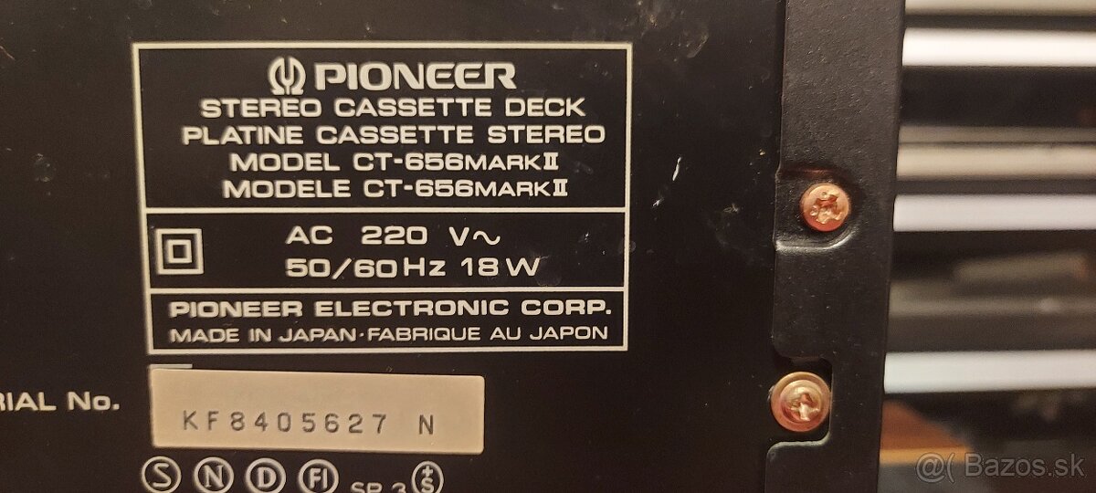 Predám deck Yamaha, Wega, Pioneer a Akai - 9