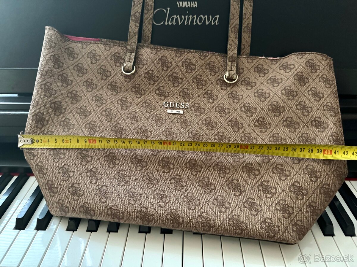 Guess originál kabelka - veľká hnedá - 9