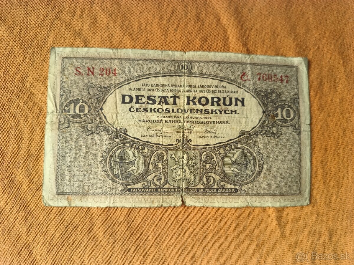 Bankovky ČSR - 8 - 9