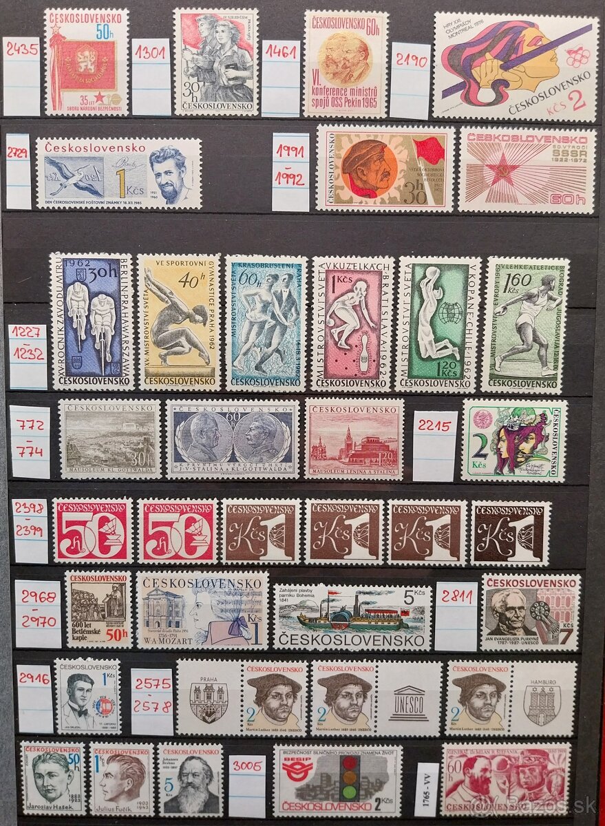 Známky ČESKOSLOVENSKO – 3 - 9