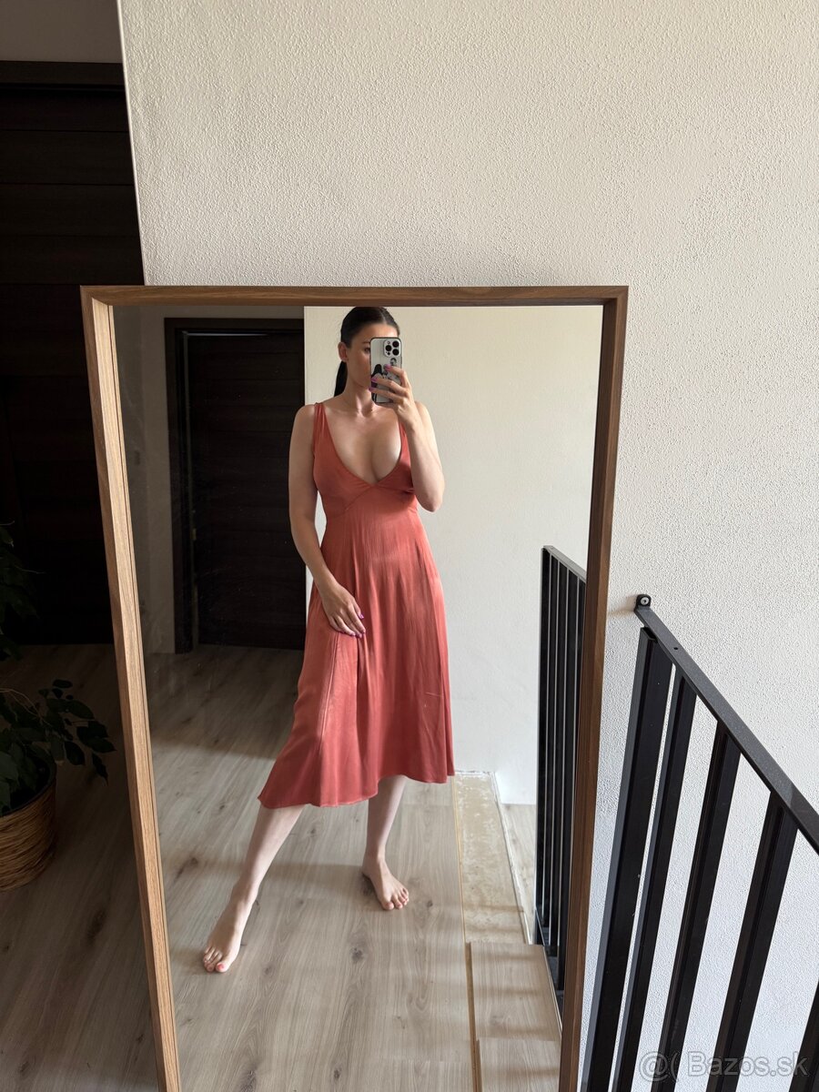 ZARA satenove šaty - 9