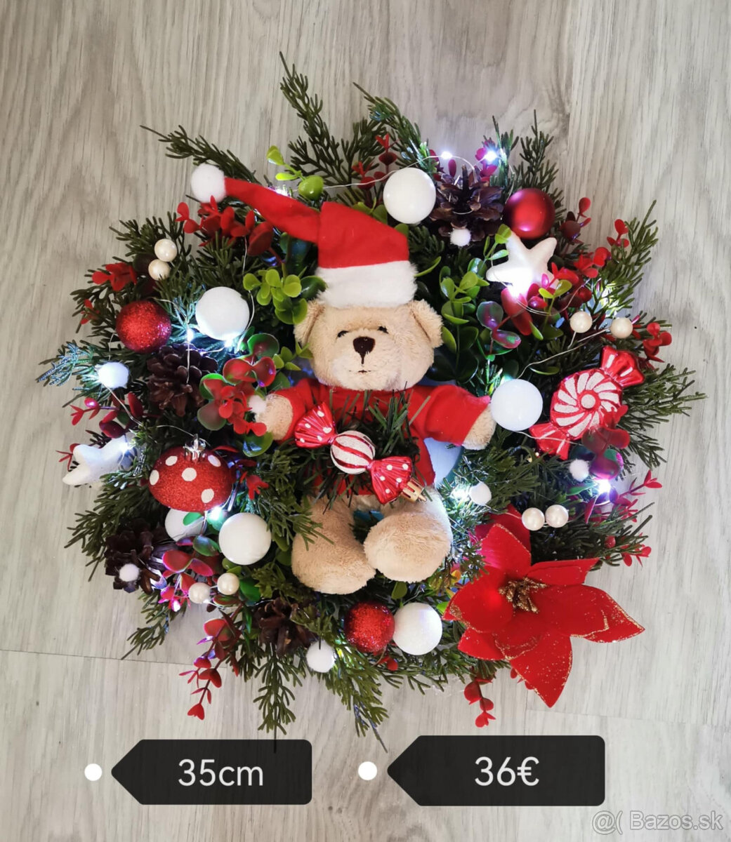 vianočný veniec na dvere 35cm - 9