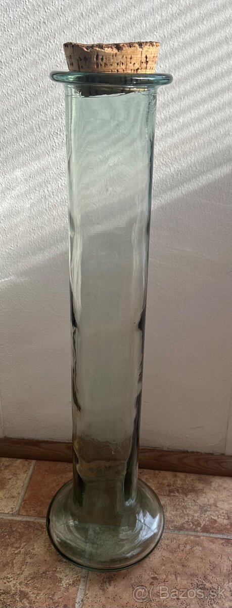 Staré popolníky, hutnícke sklo, irisované väzy, poháre - 9