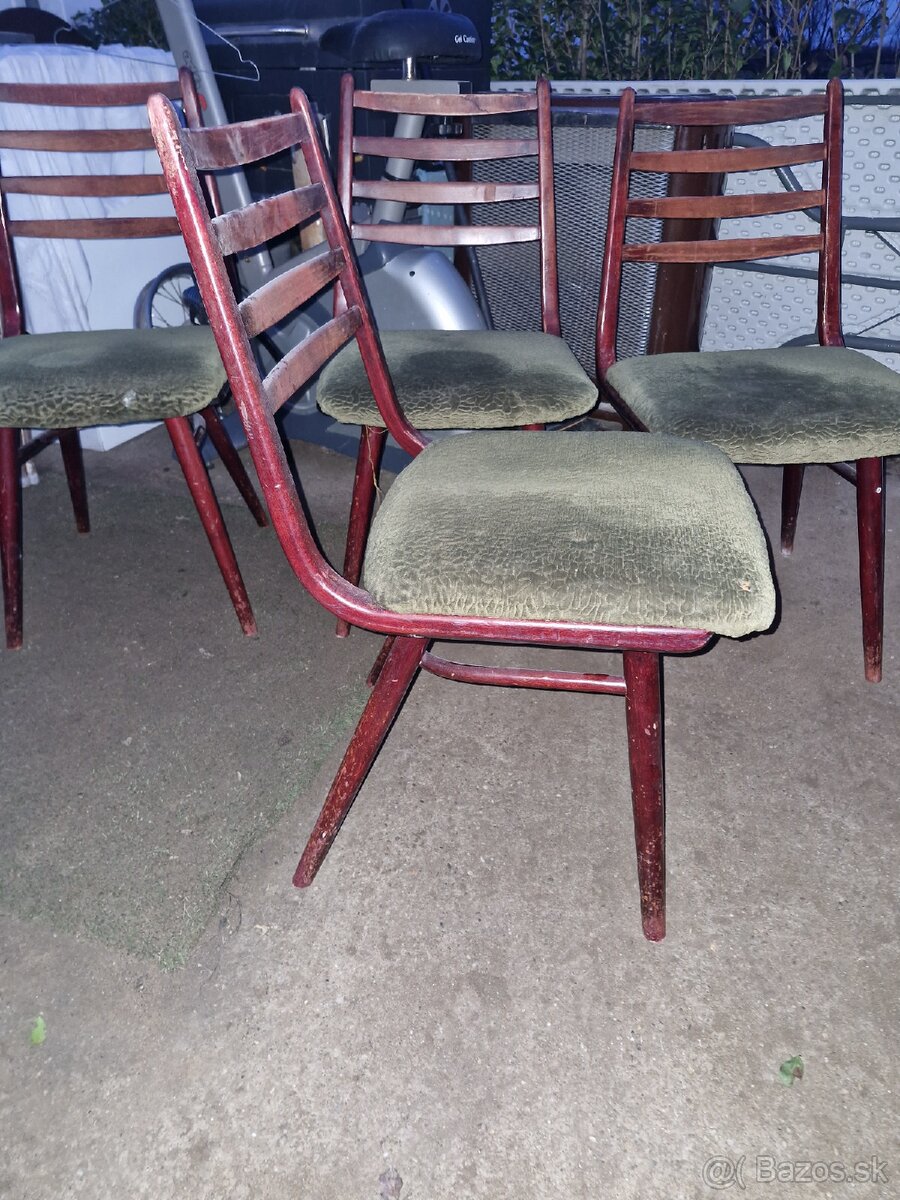 Retro nábytok stoličky... - 9