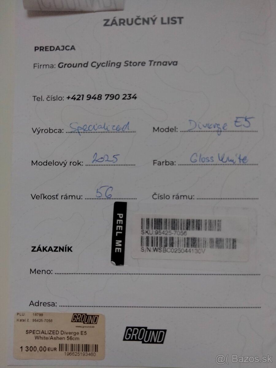 Specialized Diverge E5 vel.56 1x10 - 9