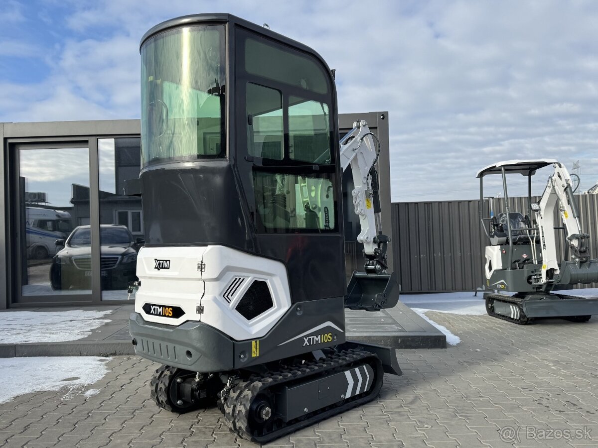 Minibagr XTM X10S PRO s kabinou - 9