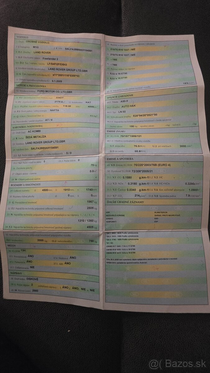 Land Rover Freelander diezel.r.v.2009 Unikatny stav - 9