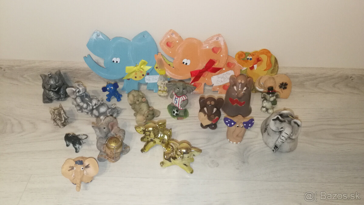 ✅ Dekoračné sošky slonov - rôzny materiál, veľkosť ✅ - 9