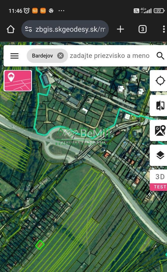Na predaj rekreačný pozemok, so stavebným investičným potenc - 9