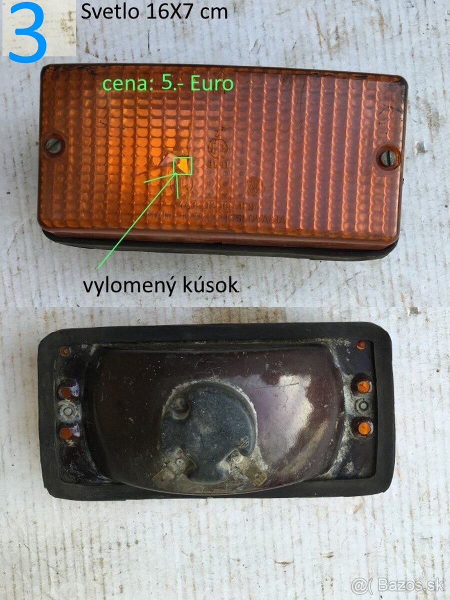 Svetlá a odrazové sklíčka na príves traktor vlečku - 9