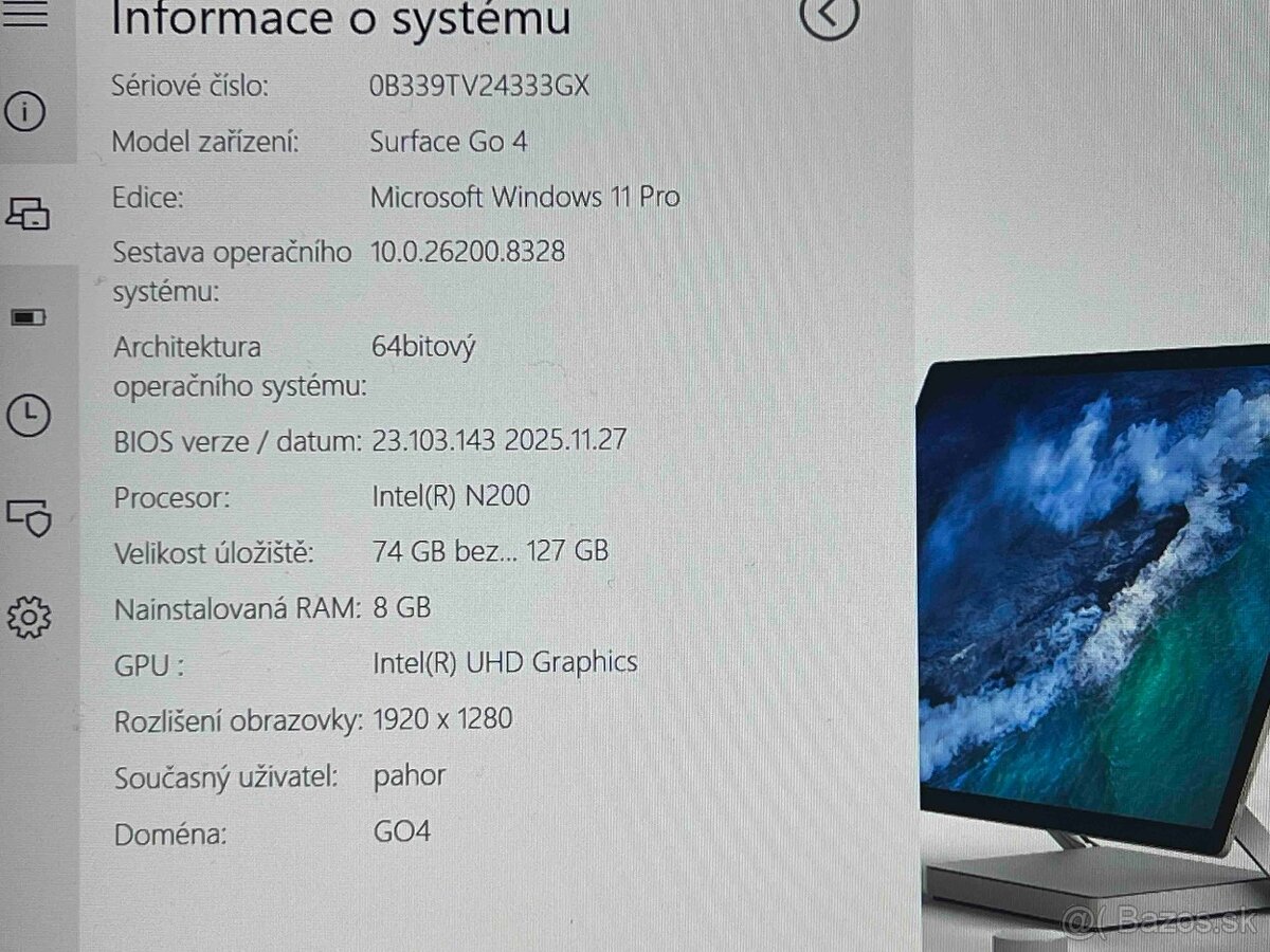 Microsoft Surface Go 4 – TOP stav, záruka do 1/2028 - 9