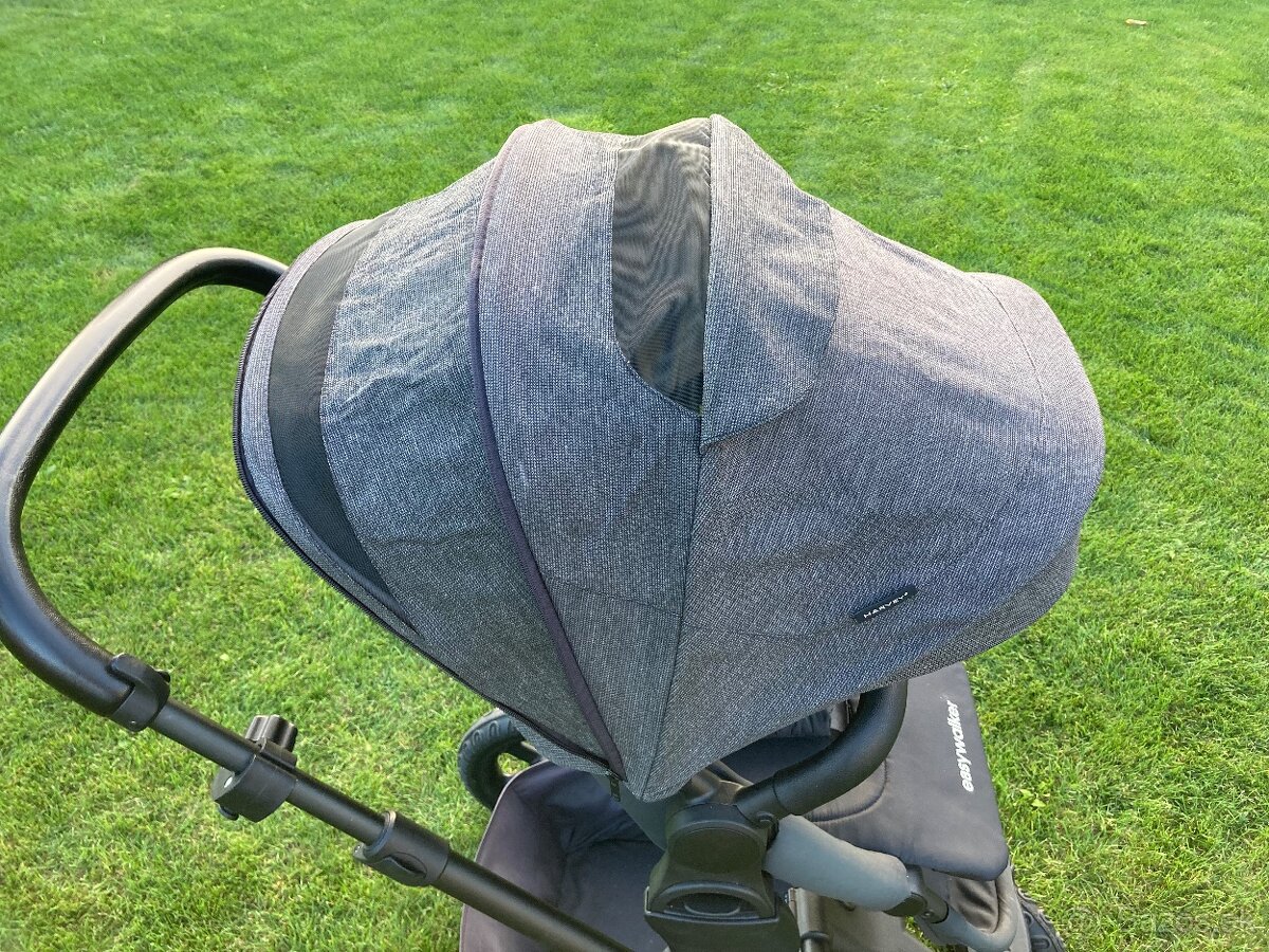 EASYWALKER HARVEY2 KOČÍK + ŠPORTOVÁ ČASŤ NIGHT BLACK - 9