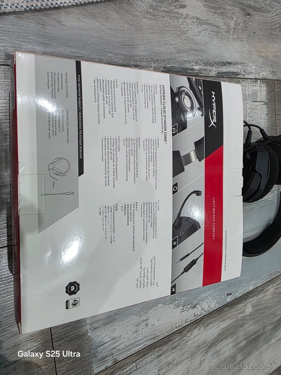 Hyperx cloud stinger Wirelles herný headset Herné Slúchadlo - 9
