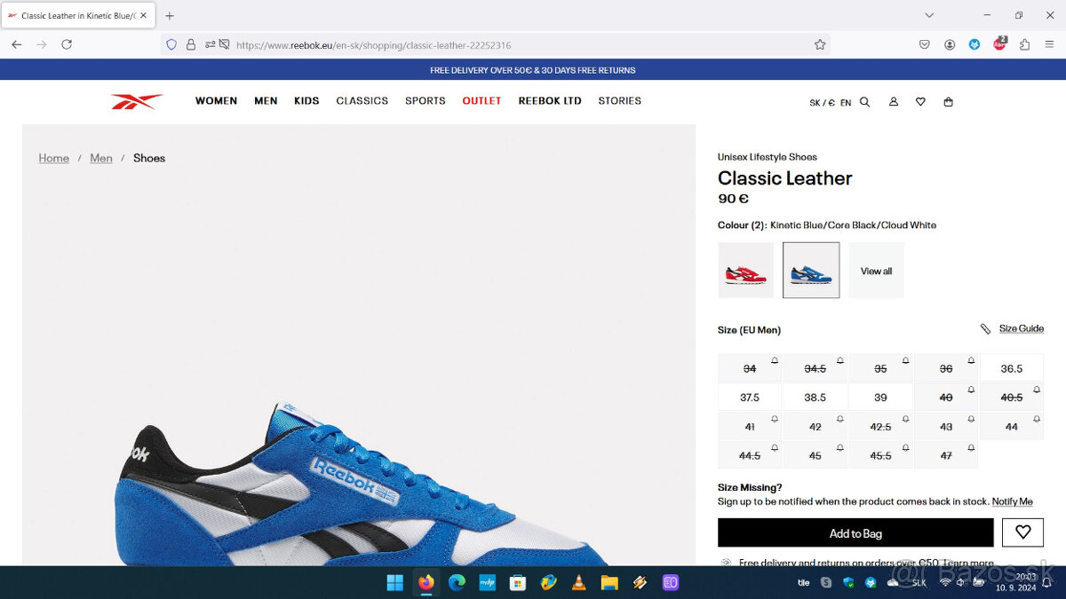 Reebok Classic Leather - 9