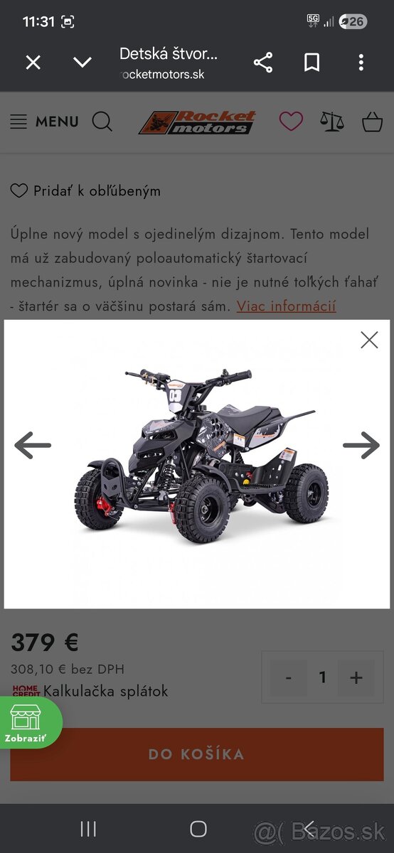 Detska benzinova štvorkolka - 9