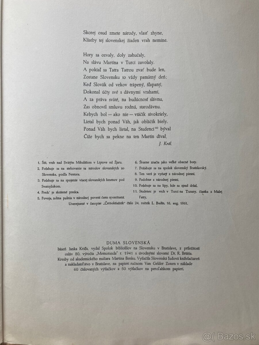 (Martin Benka) Duma slovenská, 1942 - 9
