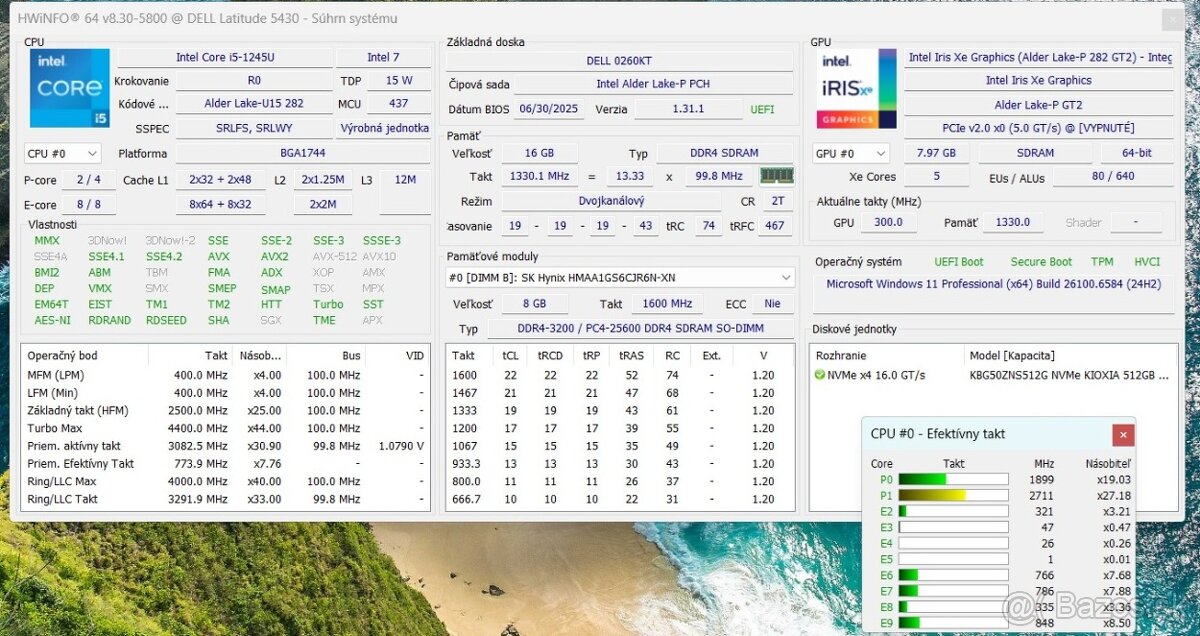 Dell Latitude 5430 i5 1245U/16GB/512GB NVMe - 9