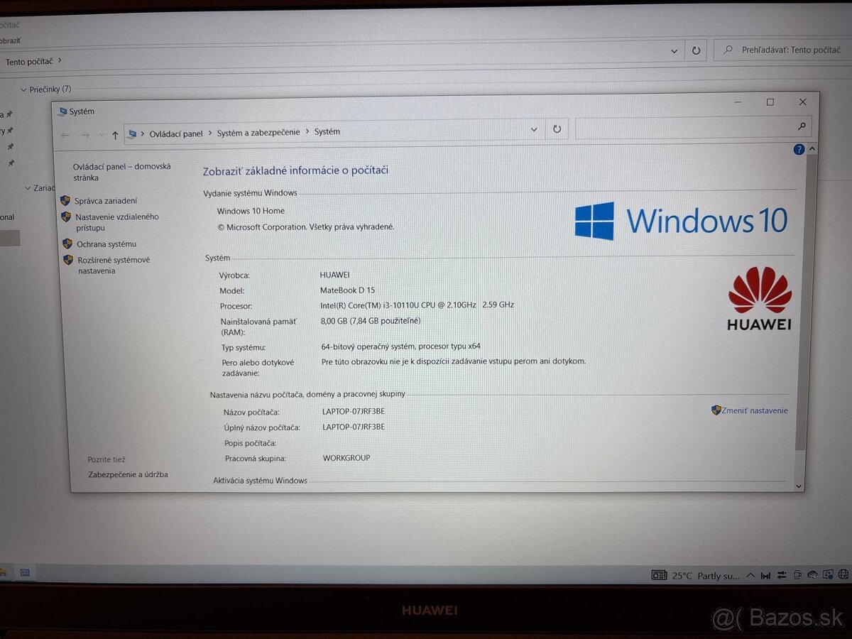 Huawei Matebook D15 - ešte v ZÁRUKE - 9
