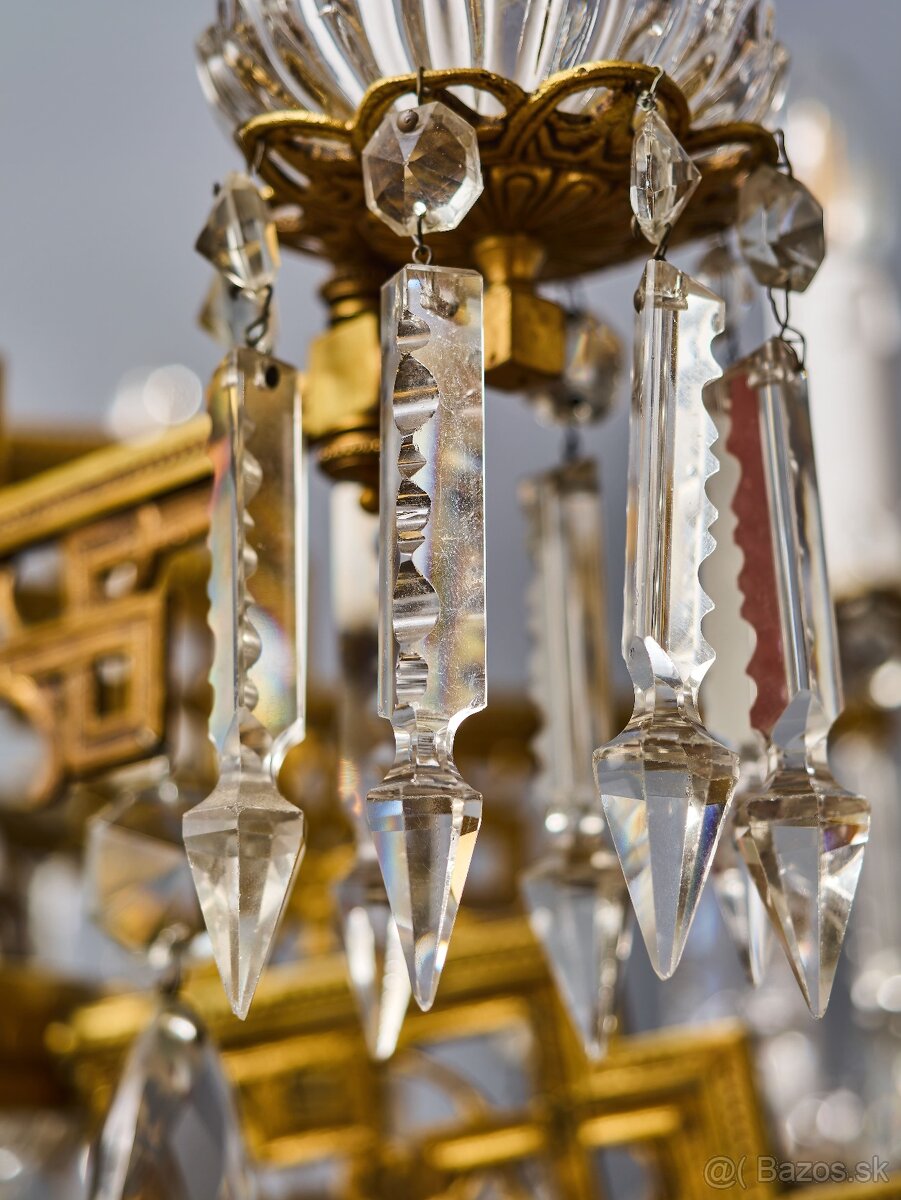 Veľký luster Art Deco na 12 žiaroviek - 9