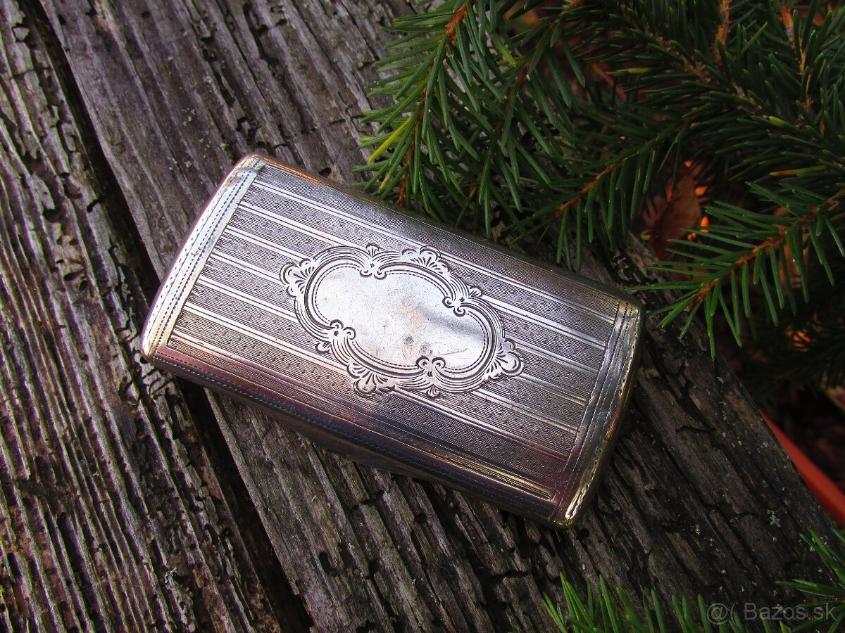 Krásna stará strieborná tabatierka - Viedeň 1865 - 9