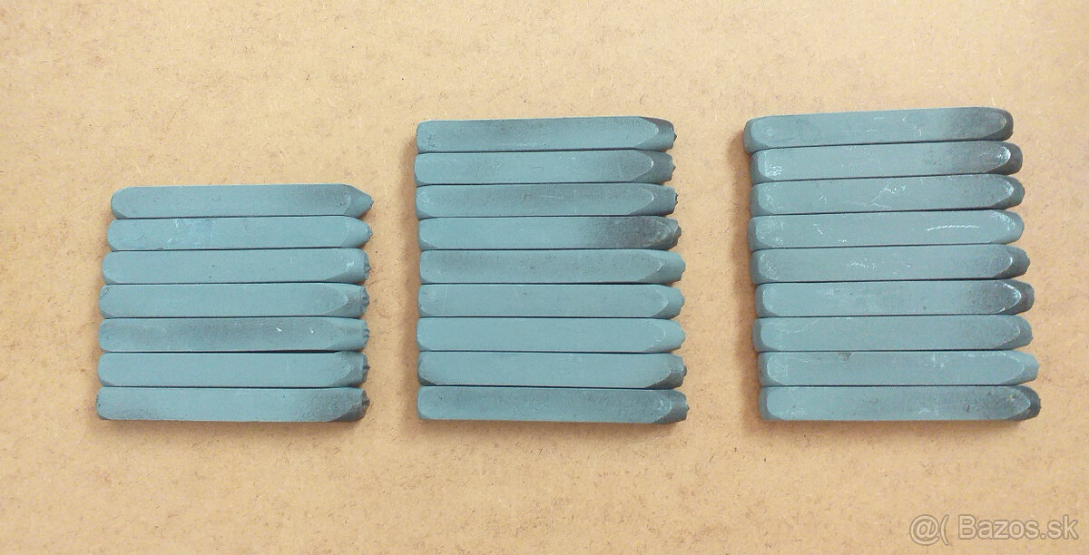 Raznice do kovu - písmená 7 mm - 9