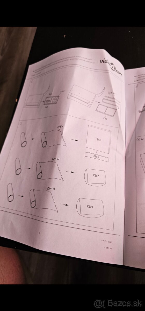 4 dielna sedacia súprava s podnožkou - 9