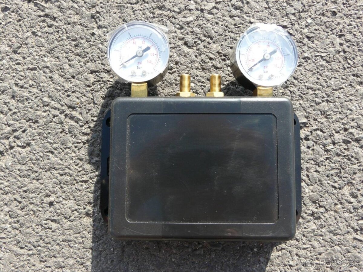 Sada měchů s držáky hadicemi a manometrem - 9