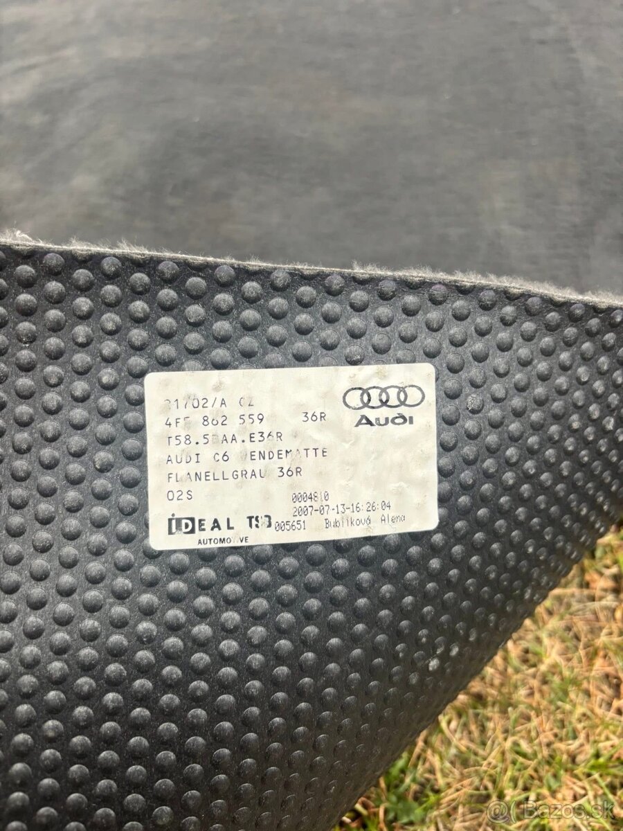 Audi a6c6 sedan/avant pláto/koberčeky kufra - 9