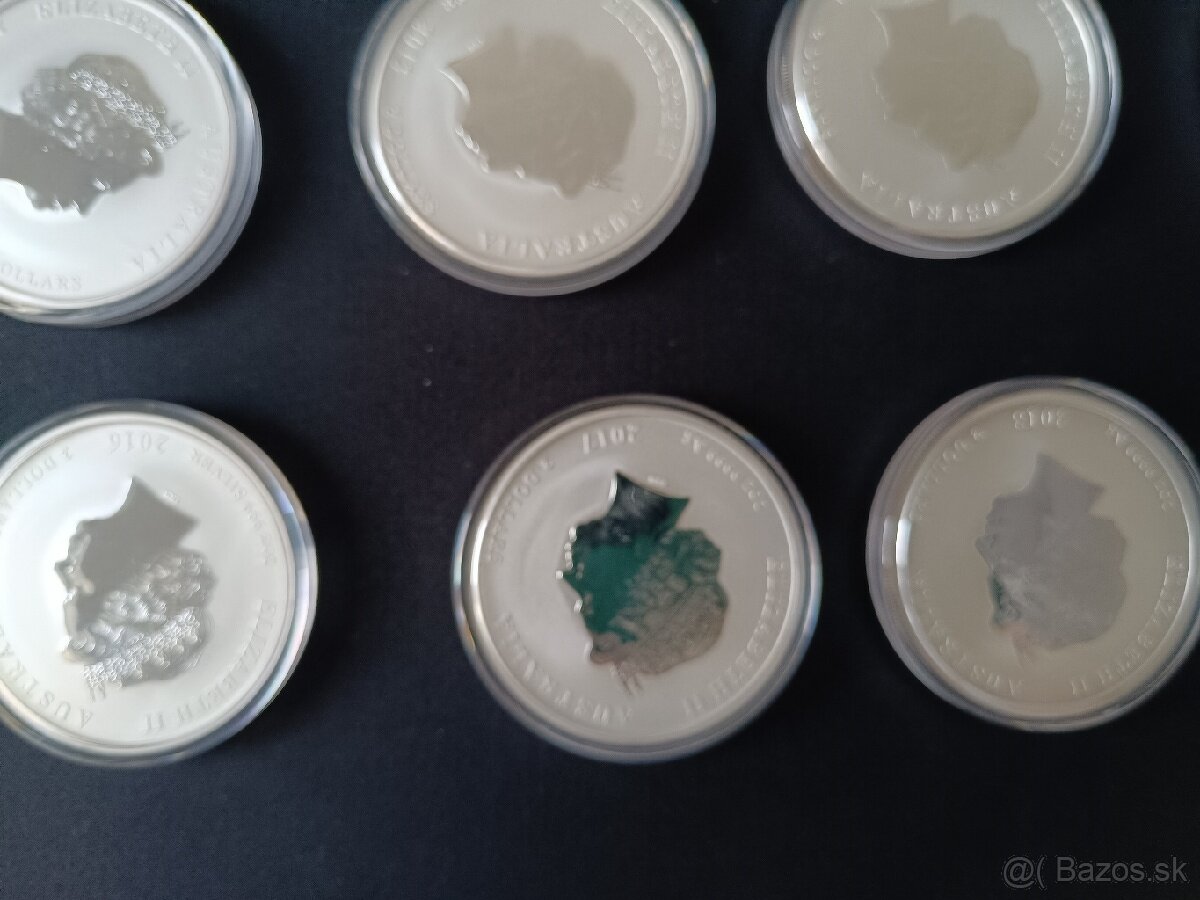 Kompletná sada Lunárna séria II. 2oz. Strieborné mince. - 9