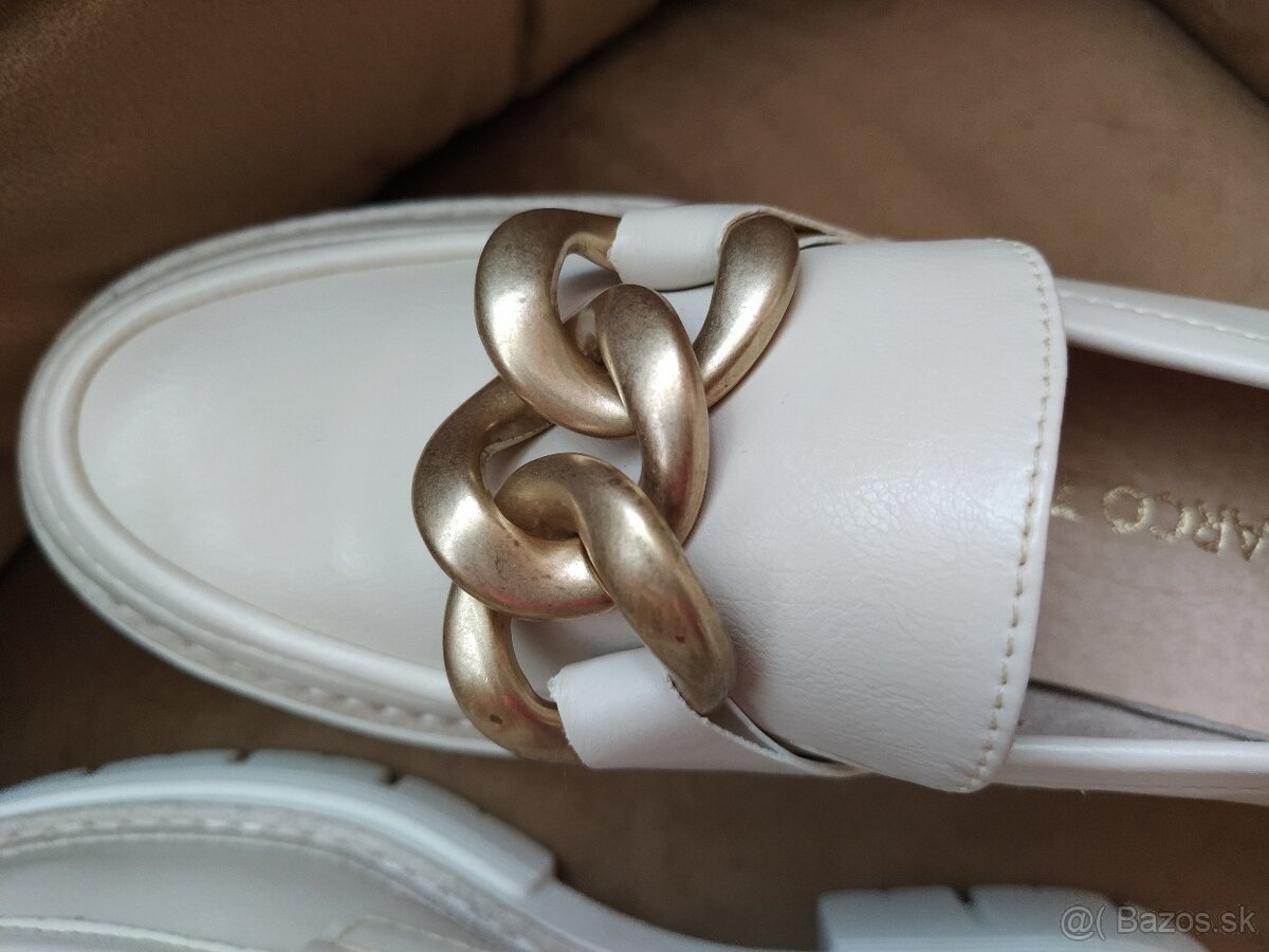 NOVÉ smotanové mokasíny \ loafery veľ. 37 (osobný odber) - 9