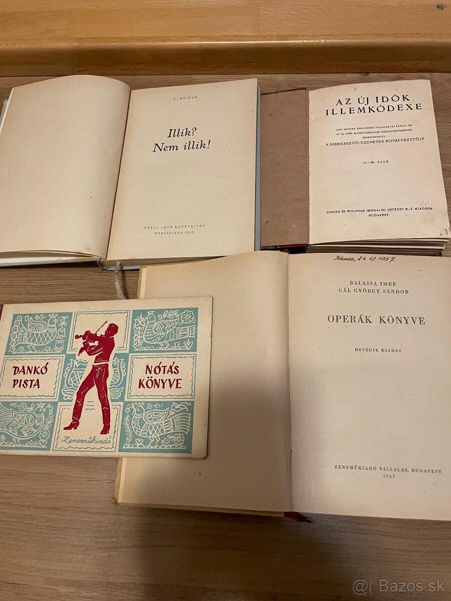 Knihy staré maďarské 2 - 9