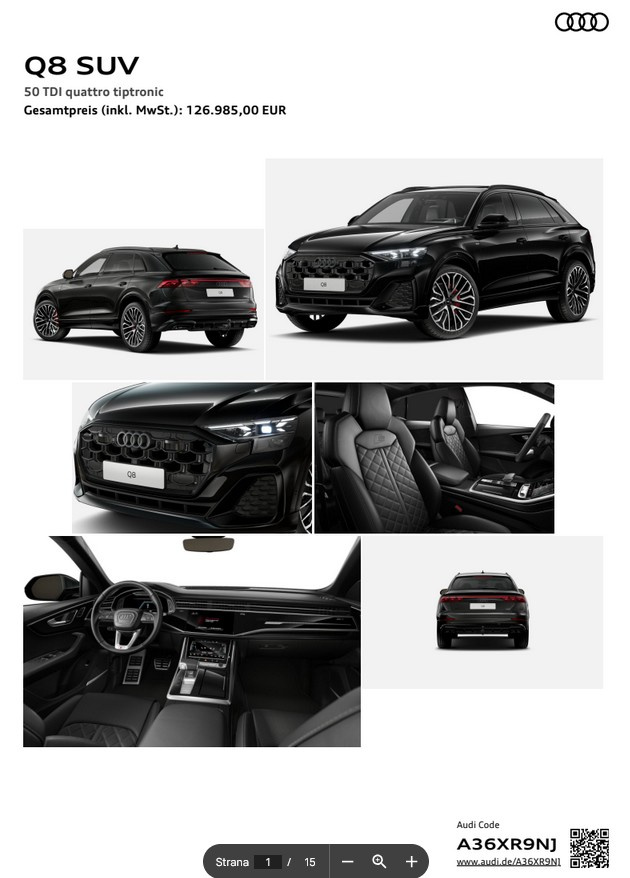 AUDI Q8 50TDI 2025 Sline BLACK odpocet DPH - 9