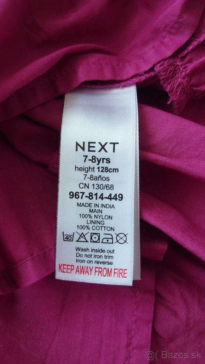 Nádherné vyšívané tylové spoločenské šaty značky Next - 9