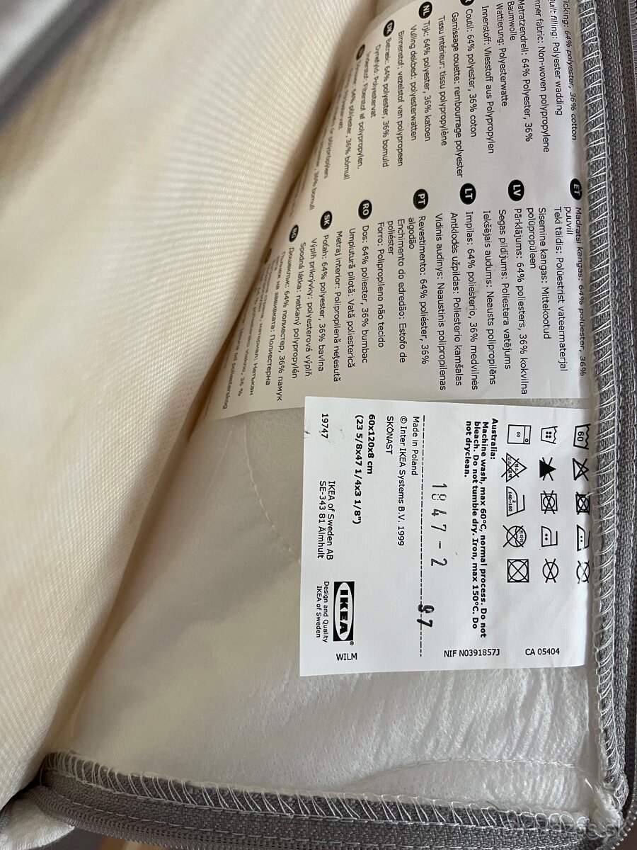 Postielka IKEA Sniglar + matrac Skonast - 9