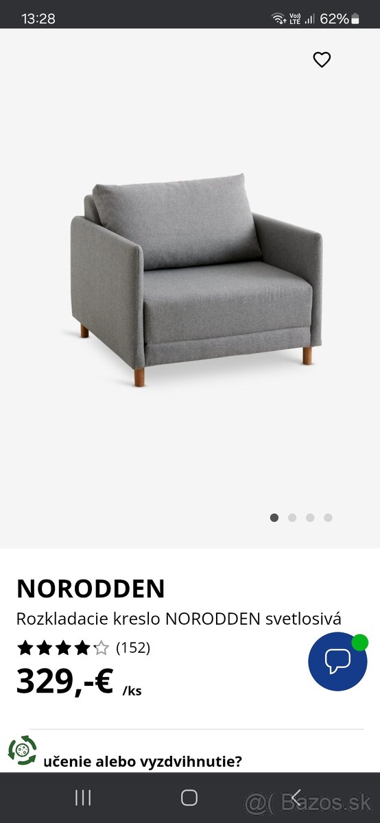 Rozťahovacie kreslo, pohovka, gauč - 9