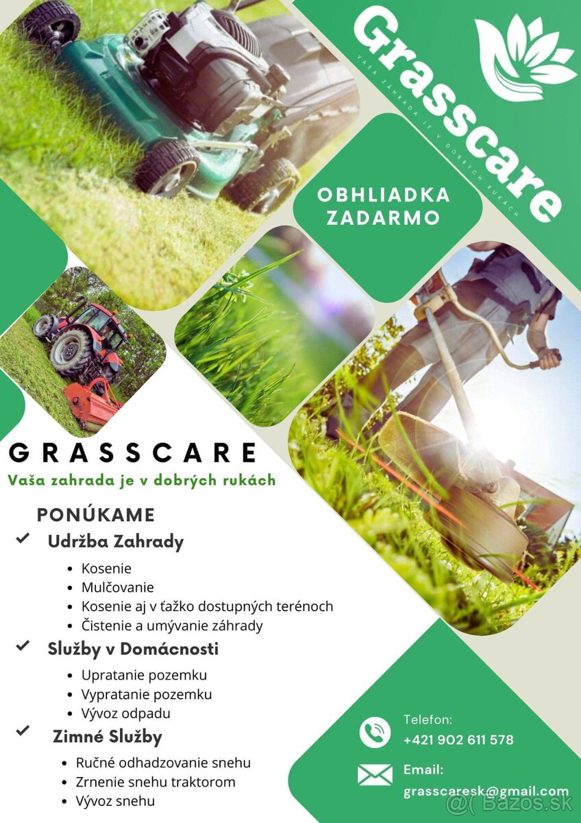 kosenie trávy,strihanie stromčekov- detail Grasscare Orava - 9