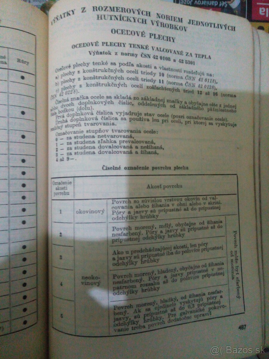 Technická príručka -tabulky r.1958 - 9