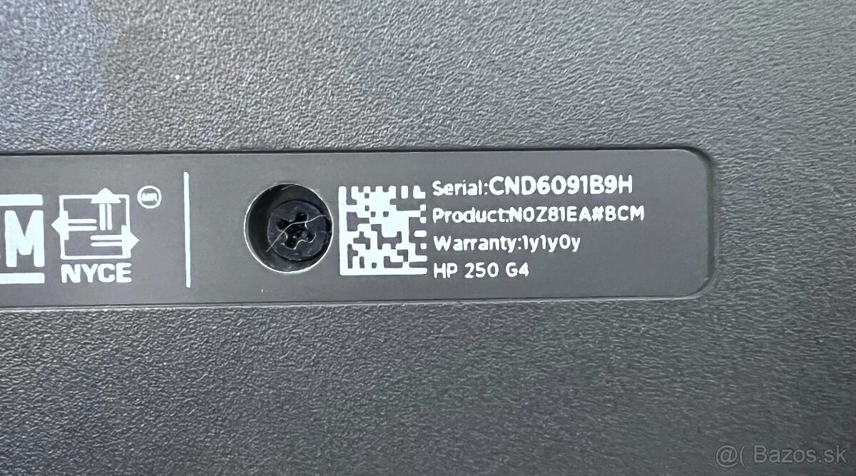HP 250 G4 / Intel N3050 / 4GB RAM / 128GB SSD / 15.6" - 9