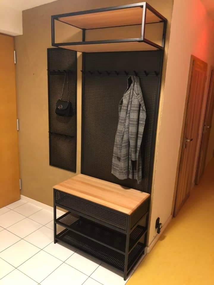 Kovová konštrukcia regál obývacia stena - 9