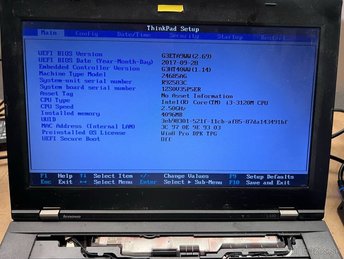 Predám funkčnú použitú matičnú dosku do notebooku L430. - 9