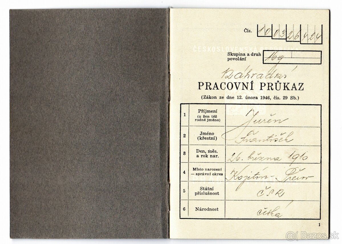 Staré československé dokumenty - 9