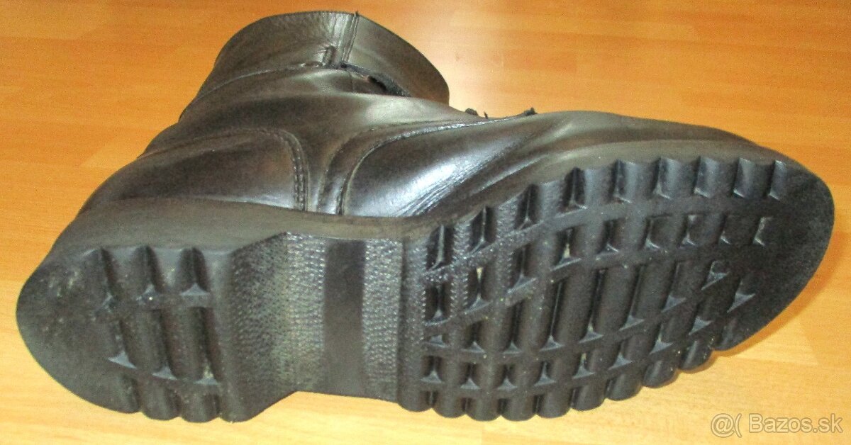 kožené kanady vzor 60 čiernej farby - 9