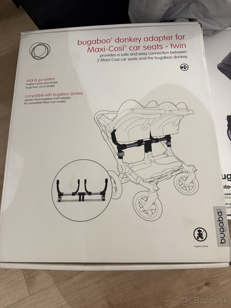 Bugaboo Donkey 5 Twin – komplet set a extre doplnky - 9