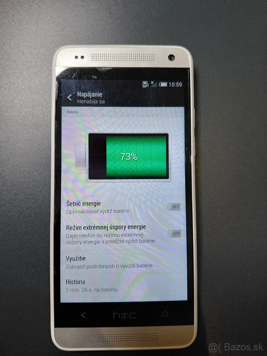 📱 HTC One Mini 601n – bielo strieborný - 9