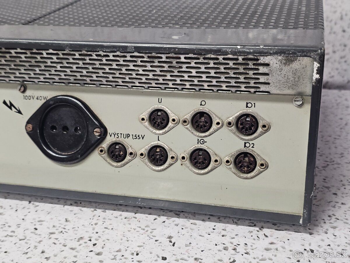MONO 50 》Tesla AZK405 》Starožitný elektronkový zosilňovač - 9