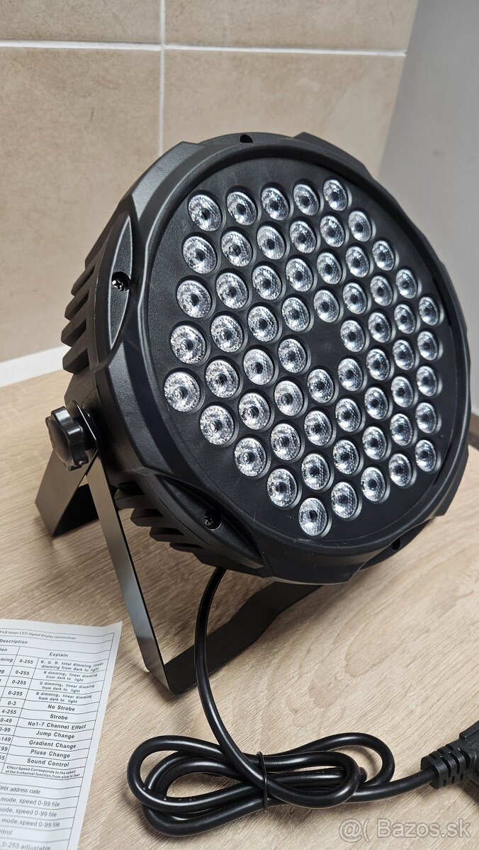 Led par 60X3W RGB, dmx - 9