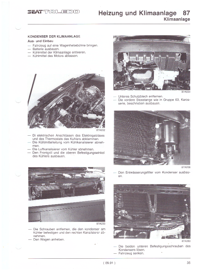 dielenská príručka SEAT TOLEDO 1991 -, 3. zväzok - 9