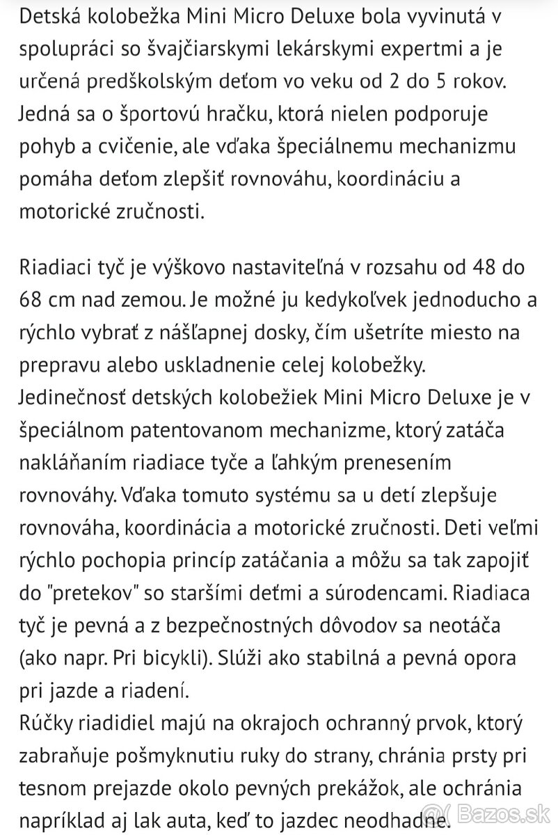 Kolobežka Micro Mini Deluxe LED - 9