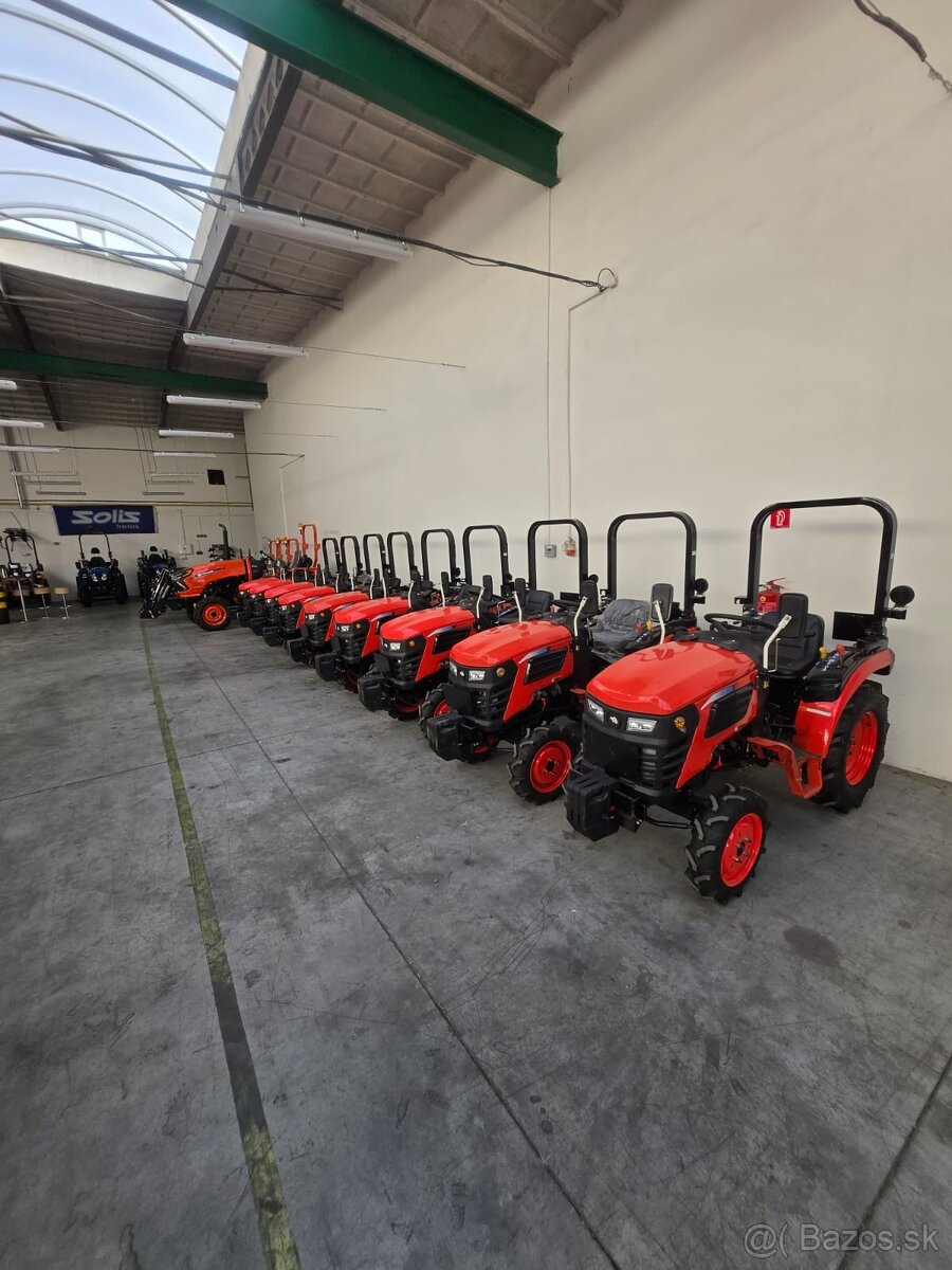 Malotraktor, traktor RHINO 25 HP, pluh 1/20, rotavátor 105 - 9