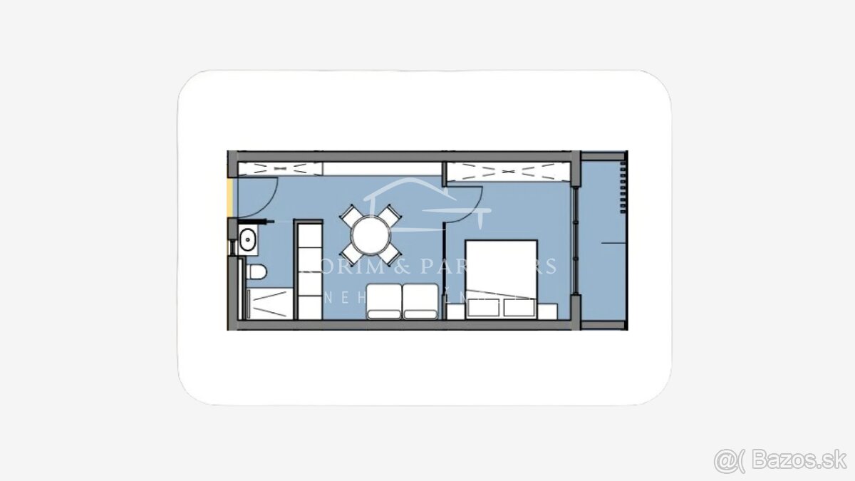 2 izbový apartmán s rozlohou od 34,74 m² do 37,62 m² - 9